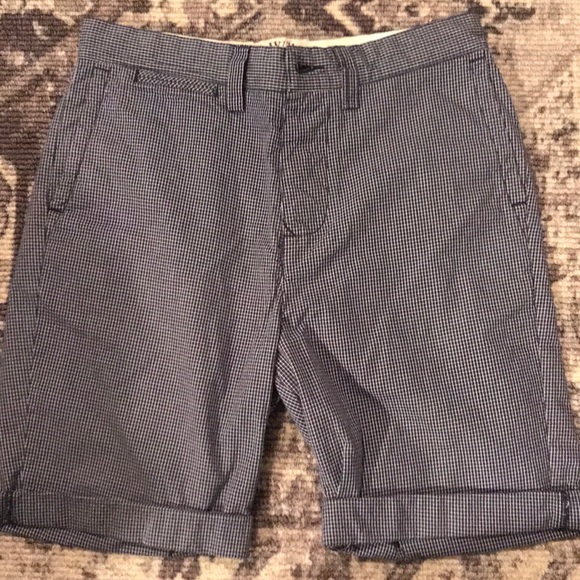 Jack Wills NAVY/WHITE gingham short - Picture 1 of 4